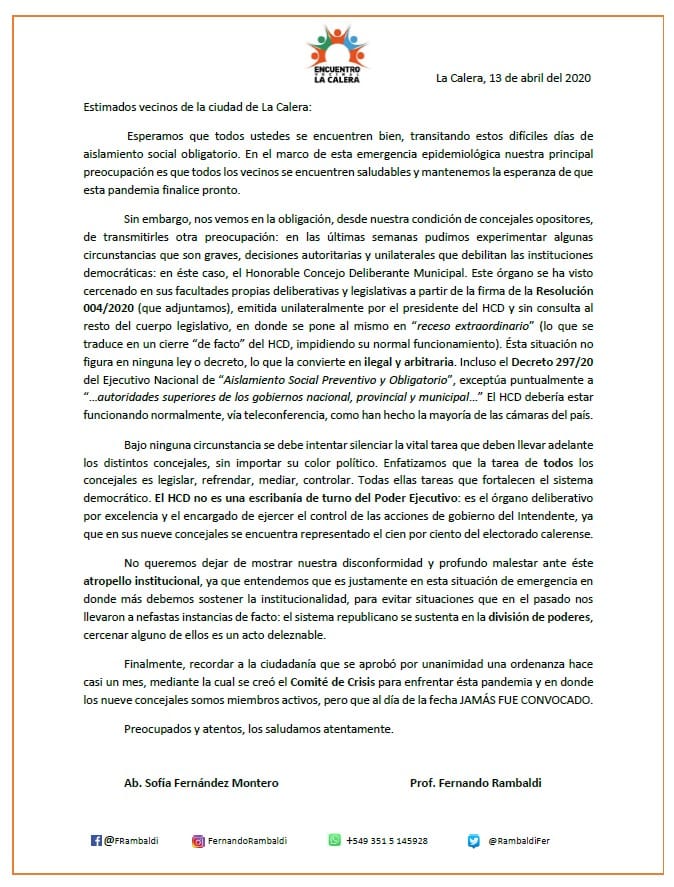 NO TODOS ESTAN DE ACUERDO