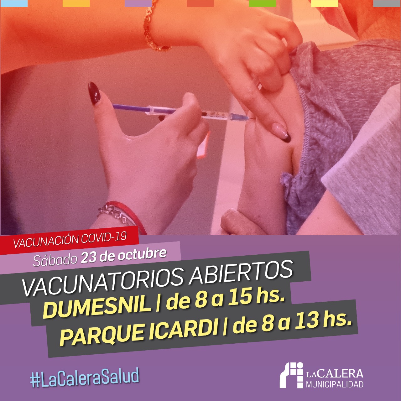 VACUNARSE ESTE SABADO Y RECUPERAN CAMIONETA
